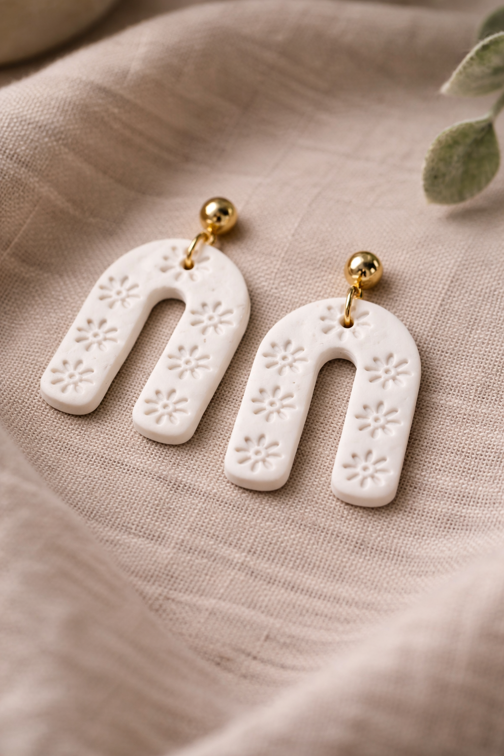 Boho Arch Clay Earrings